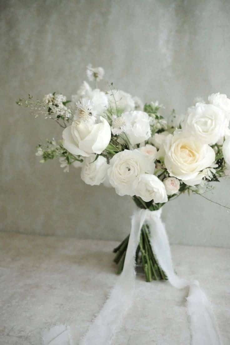 Bouquet de mariée mariage en blanc